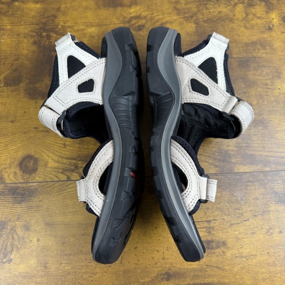 ECCO Yuctan Sandals Womens Size 39 US 8-8.5 Beige Strappy Hiking Shoes Outdoor - Picture 6 of 8